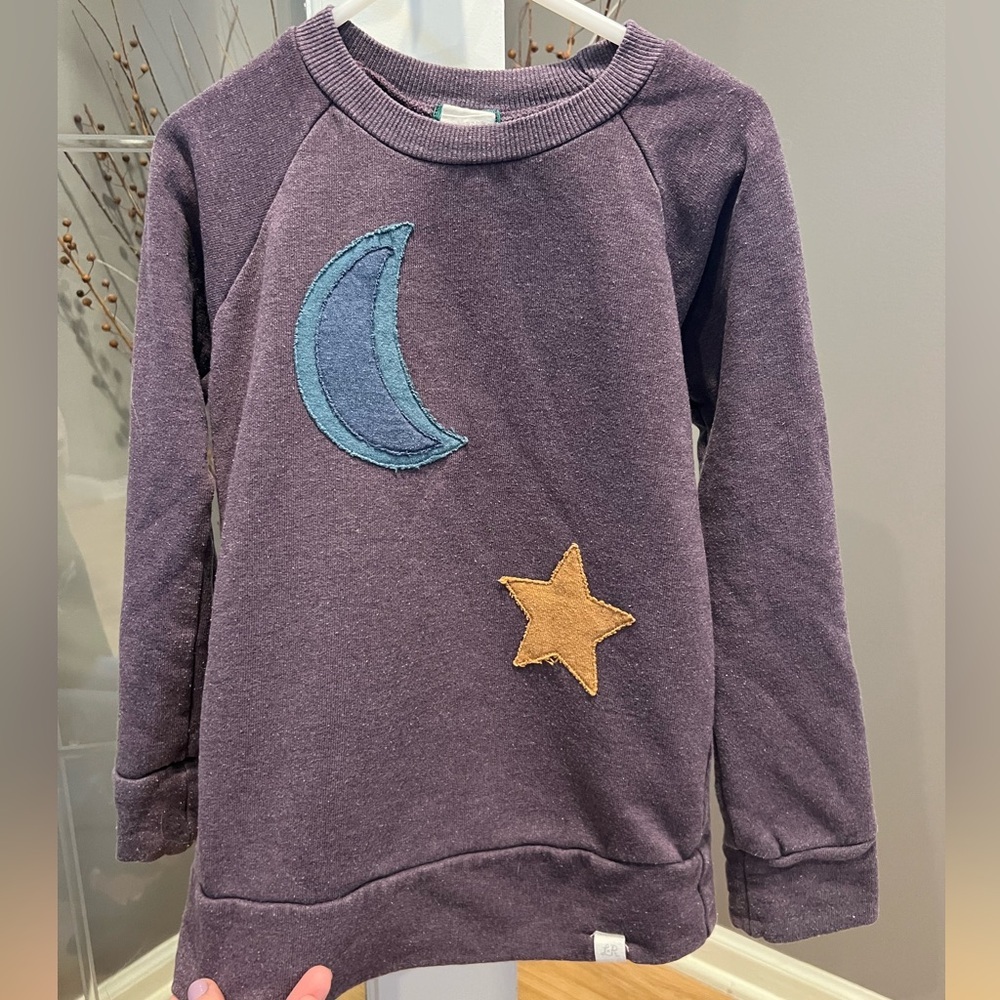 Lulu and Roo stars and moon appliqué sweatshirt!